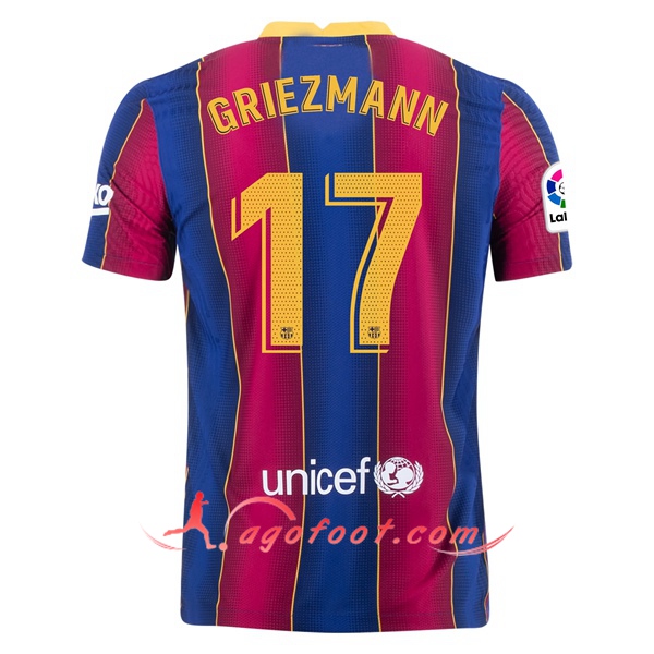 Maillot Foot FC Barcelone (GRIEZMANN 17) Domicile Floqué 20/21