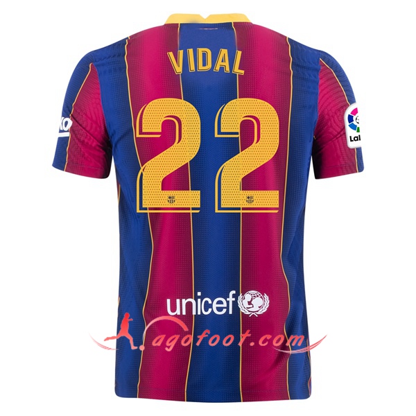 Maillot Foot FC Barcelone (VIDAL 22) Domicile Floqué 20/21