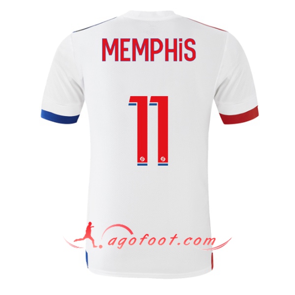 Maillot Foot Lyon OL (MEMPHIS 11) Domicile Floqué 20/21
