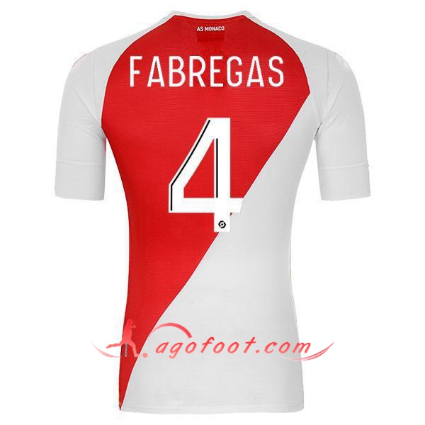 Maillot Foot AS Monaco (FABREGAS 4) Domicile Floqué 20/21