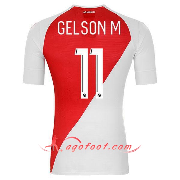 Maillot Foot AS Monaco (GELSONM 11) Domicile Floqué 20/21