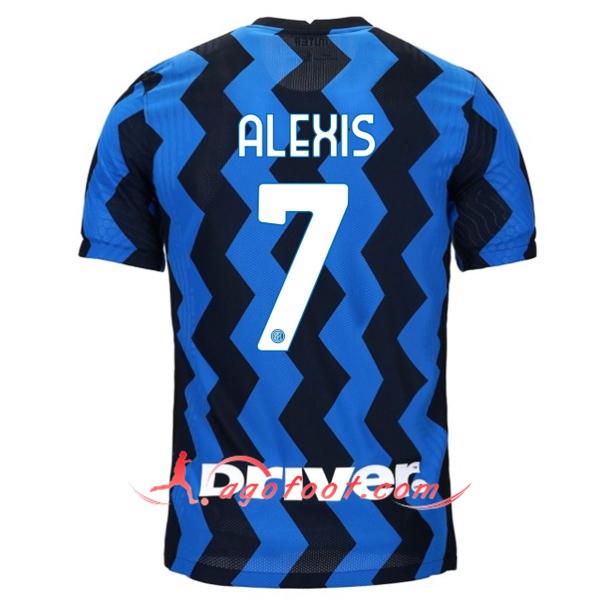 Maillot Foot Inter Milan (ALEXIS 7) Domicile Floqué 20/21
