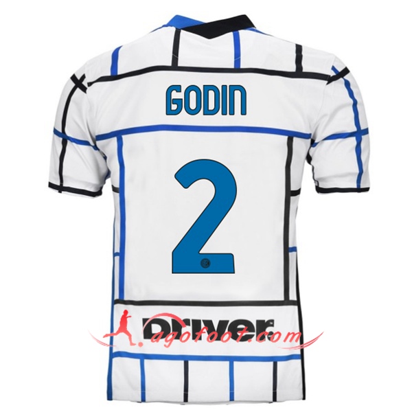 Maillot Foot Inter Milan (GODIN 2) Exterieur Floqué 20/21