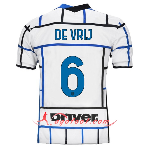 Maillot Foot Inter Milan (DE VRIJ 6) Exterieur Floqué 20/21