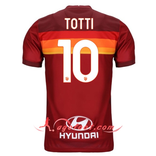 Maillot Foot AS Roma (TOTTI 10) Domicile Floqué 20/21