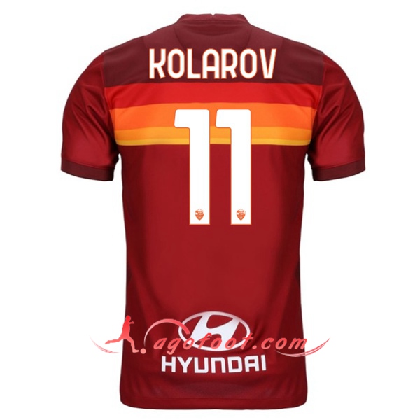 Maillot Foot AS Roma (KOLAROV 11) Domicile Floqué 20/21