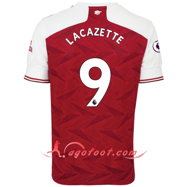 Maillot Foot Arsenal (Lacazette 9) Domicile Floqué 20/21