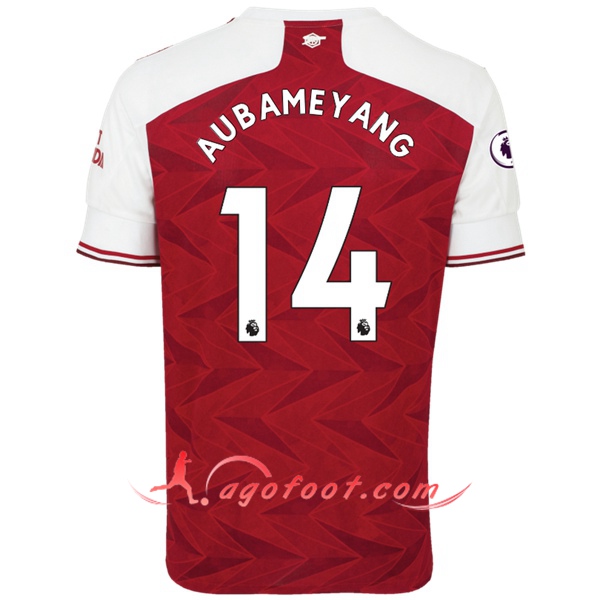 Maillot Foot Arsenal (Aubameyang 14) Domicile Floqué 20/21