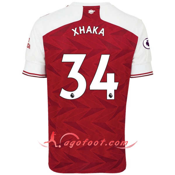Maillot Foot Arsenal (Granit Xhaka 34) Domicile Floqué 20/21
