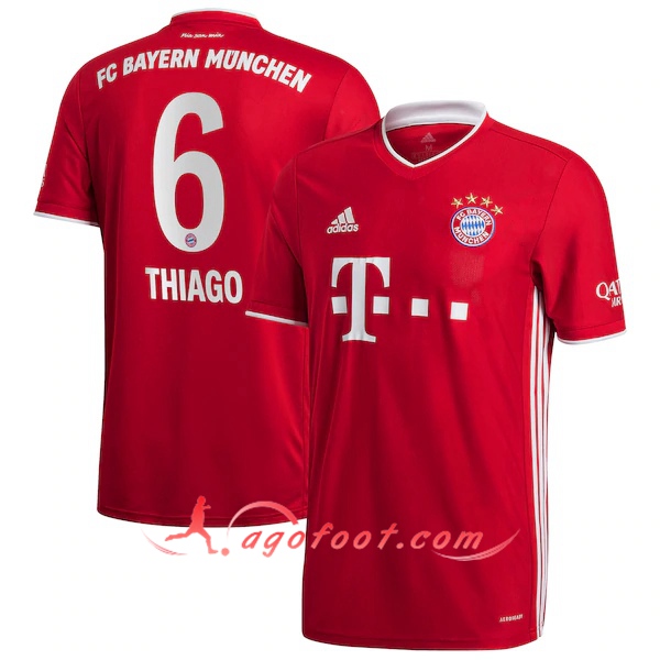 Maillot Foot Bayern Munich (Thiago 6) Domicile Floqué 20/21