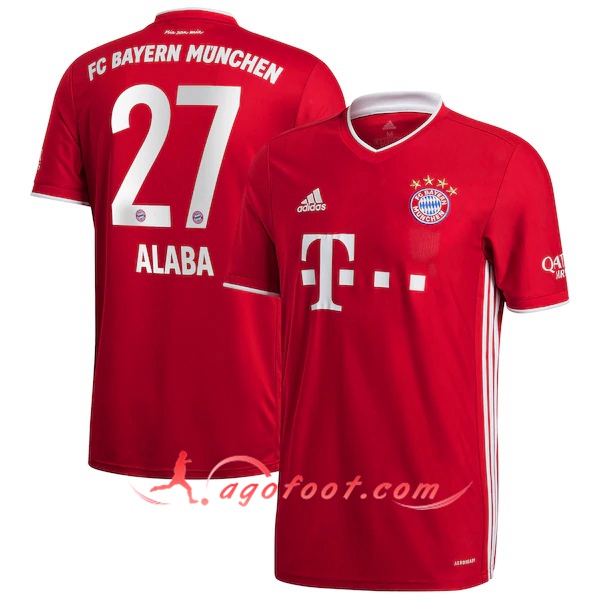 Maillot Foot Bayern Munich (Alaba 27) Domicile Floqué 20/21