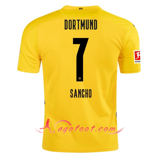 Maillot Foot Dortmund BVB (SANCHO 7) Domicile Floqué 20/21