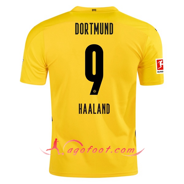 Maillot Foot Dortmund BVB (HAALAND 9) Domicile Floqué 20/21