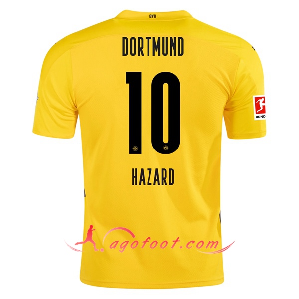 Maillot Foot Dortmund BVB (HAZARD 10) Domicile Floqué 20/21