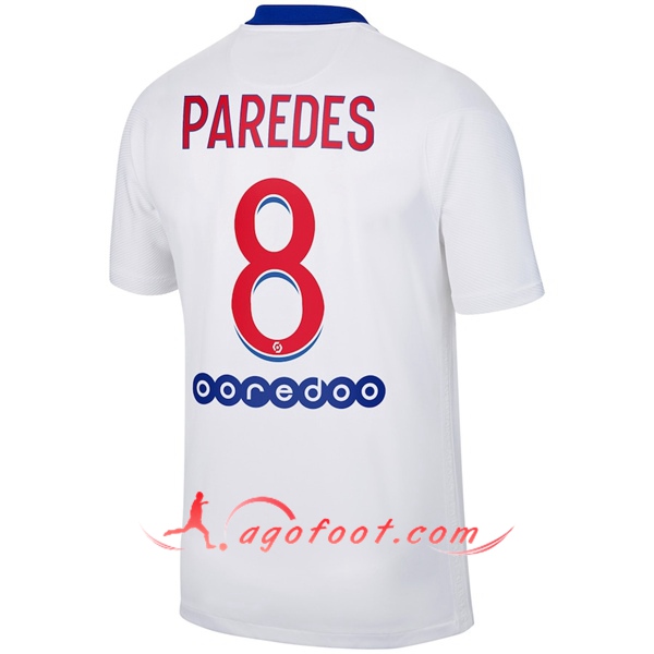 Maillot Foot PSG (Paredes 8) Exterieur Floqué 20/21