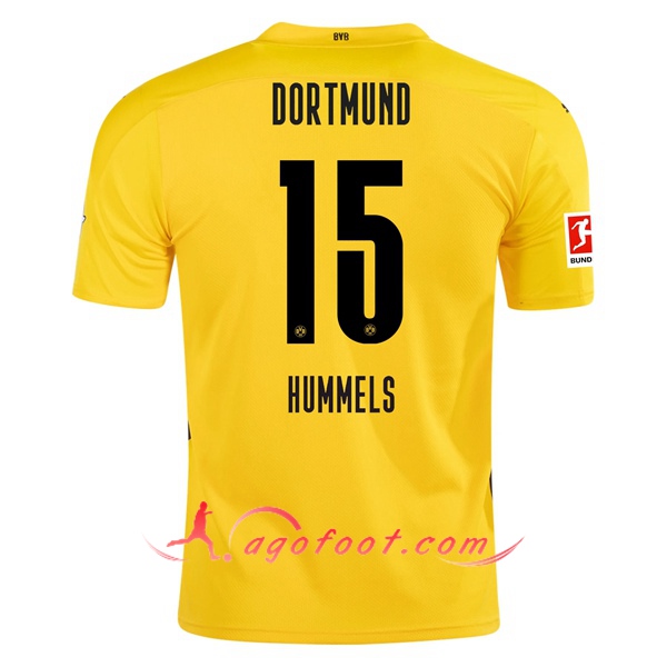Maillot Foot Dortmund BVB (HUMMELS 15) Domicile Floqué 20/21