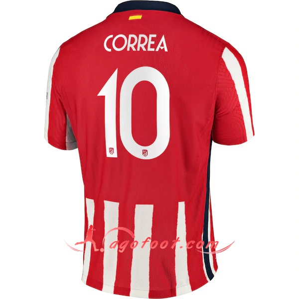 Maillot Foot Atletico Madrid (Correa 10) Domicile Floqué 20/21
