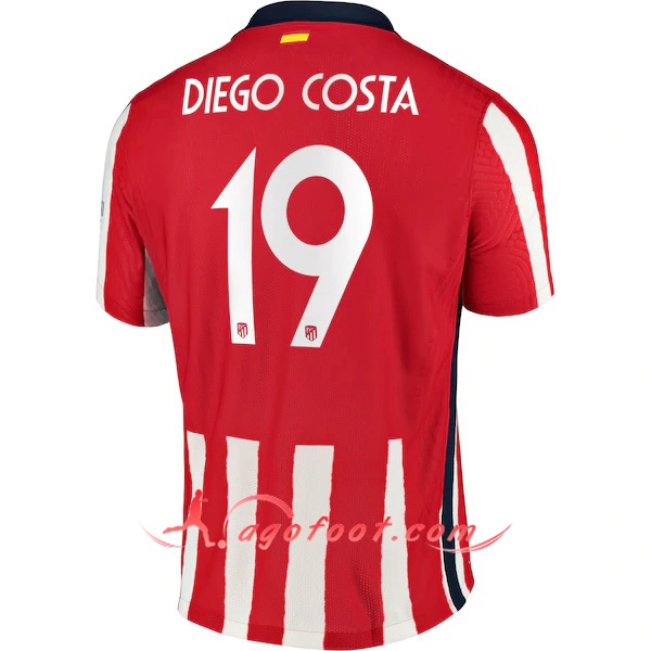 Maillot Foot Atletico Madrid (Diego Costa 19) Domicile Floqué 20/21