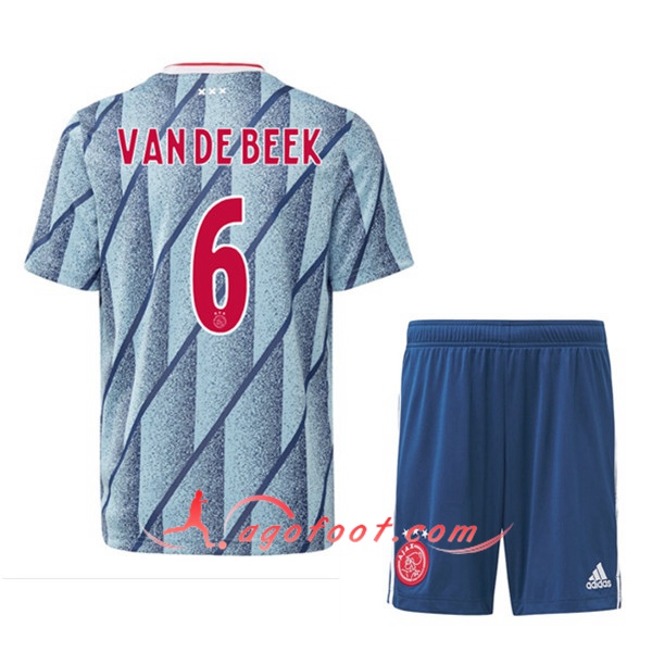 Ensemble Maillots Foot AFC Ajax (VANDEBEEK 6) Enfants Exterieur 20/21