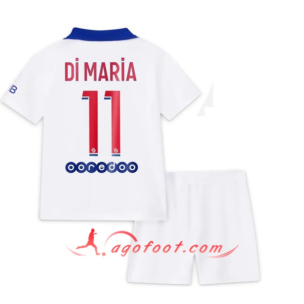 Ensemble Maillots Foot PSG (Di Maria 11) Enfants Exterieur 20/21