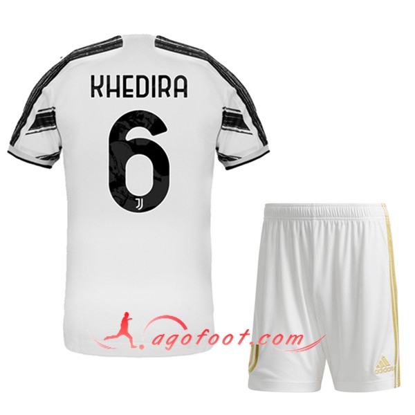 Maillot de Foot Juventus (KHEDIRA 6) Enfants Domicile 20/21