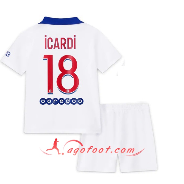 Ensemble Maillots Foot PSG (Icardi 18) Enfants Exterieur 20/21