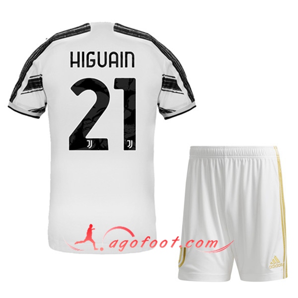 Maillot de Foot Juventus (HIGUAIN 21) Enfants Domicile 20/21
