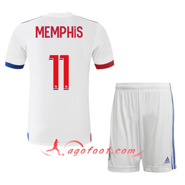 Ensemble Maillots Foot Lyon OL (MEMPHIS 11) Enfants Domicile 20/21