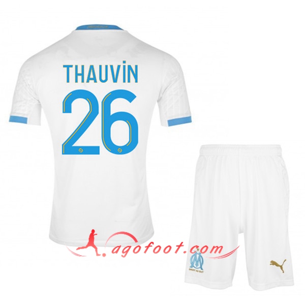 Ensemble Maillots Foot Marseille OM (Thauvin 26) Enfants Domicile 20/21