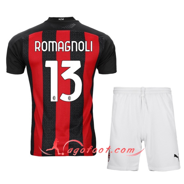 Ensemble Maillots Foot Milan AC (ROMAGNOLI 13) Enfants Domicile 20/21