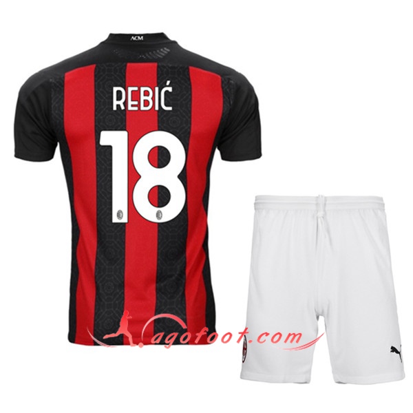 Ensemble Maillots Foot Milan AC (REBIC 18) Enfants Domicile 20/21