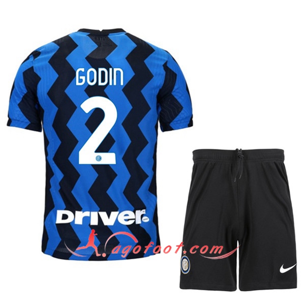Ensemble Maillots Foot Inter Milan (GODIN 2) Enfants Domicile 20/21