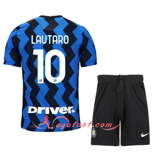 Ensemble Maillots Foot Inter Milan (LAUTARO 10) Enfants Domicile 20/21