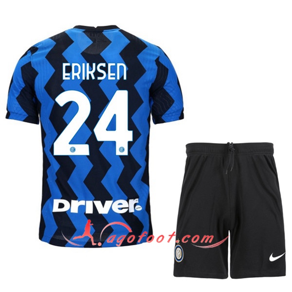 Ensemble Maillots Foot Inter Milan (ERIKSEN 24) Enfants Domicile 20/21