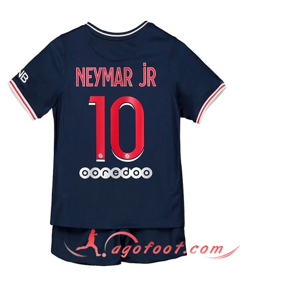 Ensemble Maillots Foot PSG (Neymar Jr 10) Enfants Domicile 20/21
