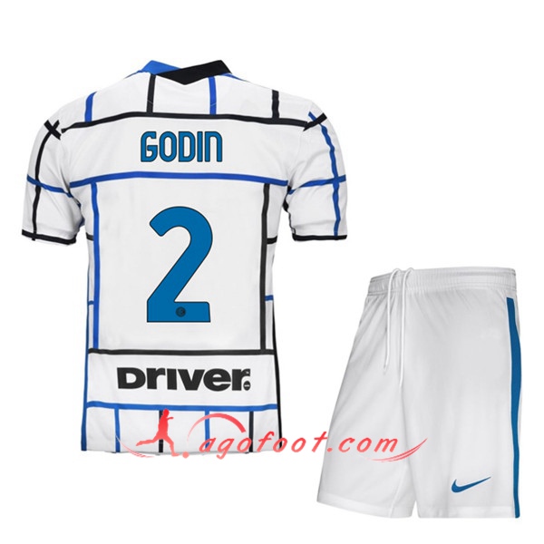 Ensemble Maillots Foot Inter Milan (GODIN 2) Enfants Exterieur 20/21