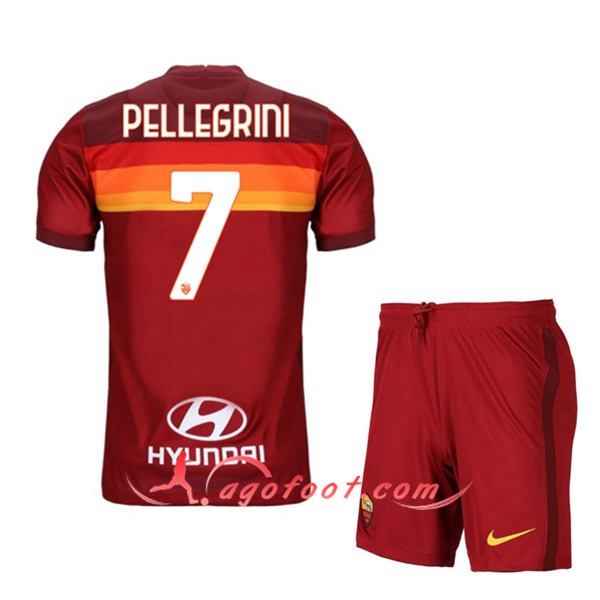 Ensemble Maillots Foot AS Roma (PELLEGRINI 7) Enfants Domicile 20/21
