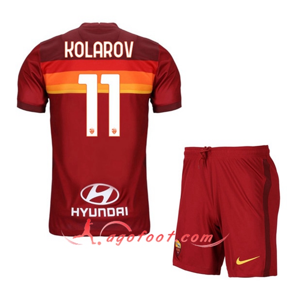 Ensemble Maillots Foot AS Roma (KOLAROV 11) Enfants Domicile 20/21