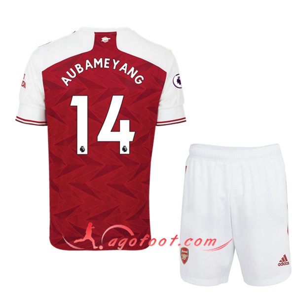 Ensemble Maillots Foot Arsenal (Aubameyang 14) Enfants Domicile 20/21