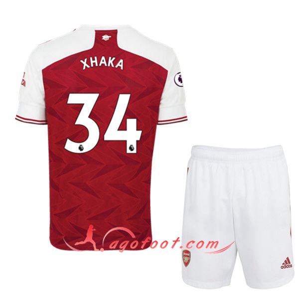 Ensemble Maillots Foot Arsenal (Granit Xhaka 34) Enfants Domicile 20/21