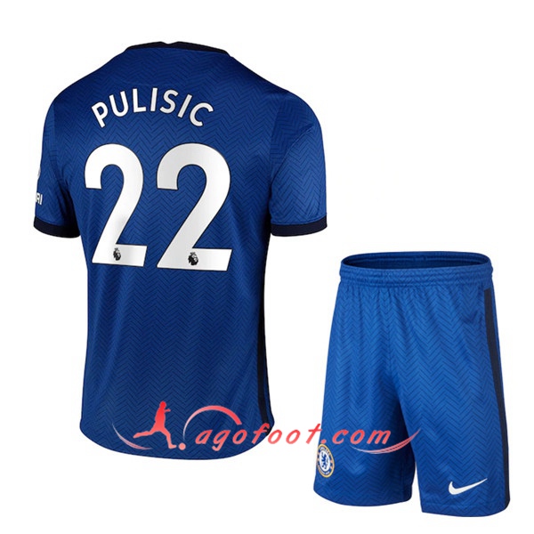Ensemble Maillots Foot FC Chelsea (Pulisic 22) Enfants Domicile 20/21