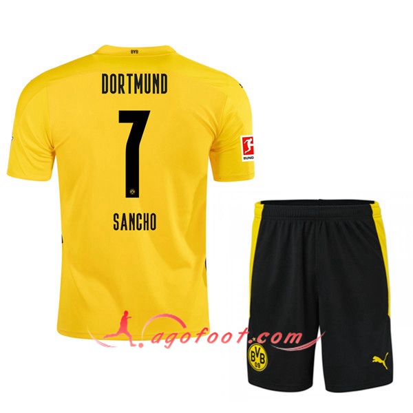 Ensemble Maillots Foot Dortmund BVB (SANCHO 7) Enfants Domicile 20/21