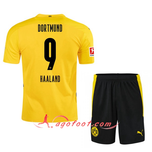 Ensemble Maillots Foot Dortmund BVB (HAALAND 9) Enfants Domicile 20/21