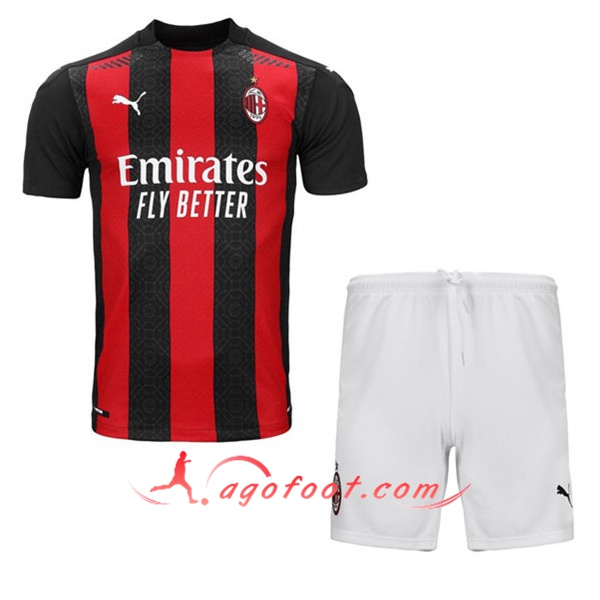 Nouveau Maillot de Foot Milan AC Enfant Domicile 20/21
