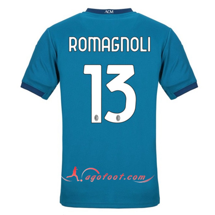 Maillot de Foot Milan AC (ROMAGNOLI 13) Third 2020/2021