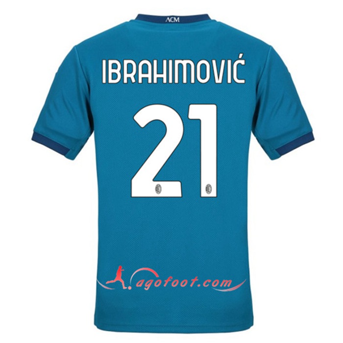 Maillot de Foot Milan AC (IBRAHIMOVIC 21) Third 2020/2021