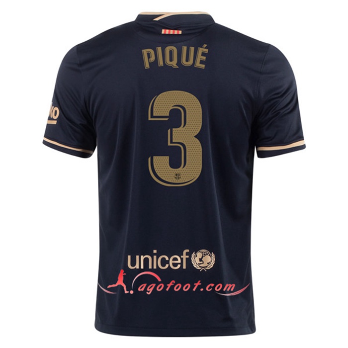 Maillot de Foot FC Barcelone (PIQUÉ 3) Exterieur 2020/2021