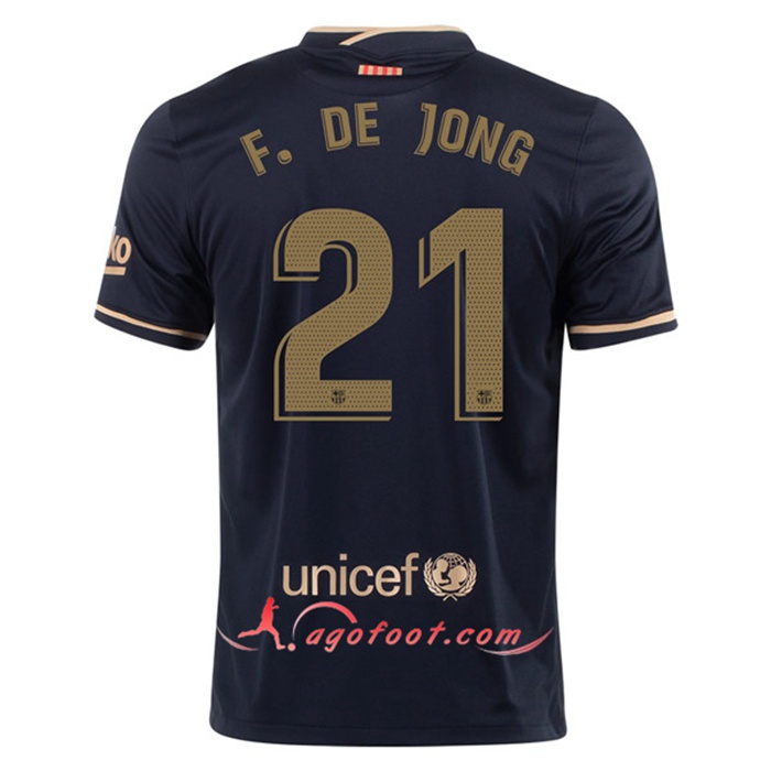 Maillot de Foot FC Barcelone (F.DE JONG 21) Exterieur 2020/2021
