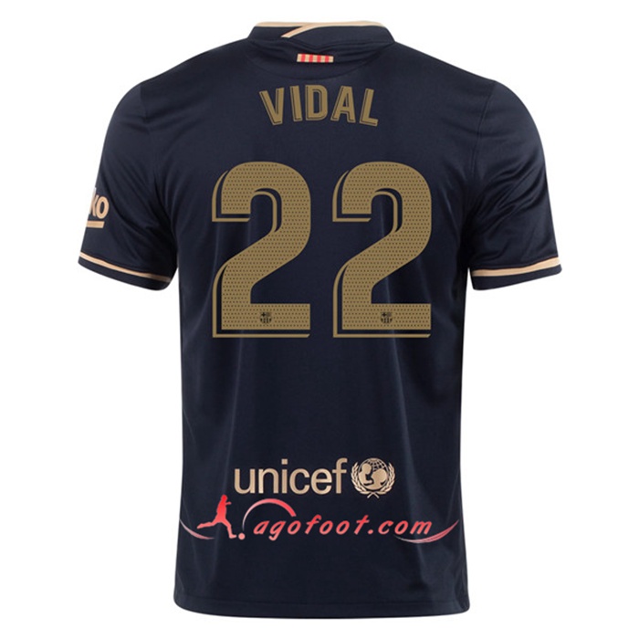 Maillot de Foot FC Barcelone (VIDAL 22) Exterieur 2020/2021