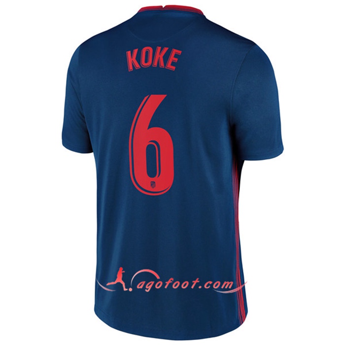 Maillot de Foot Atletico Madrid (Koke 6) Exterieur 2020/2021